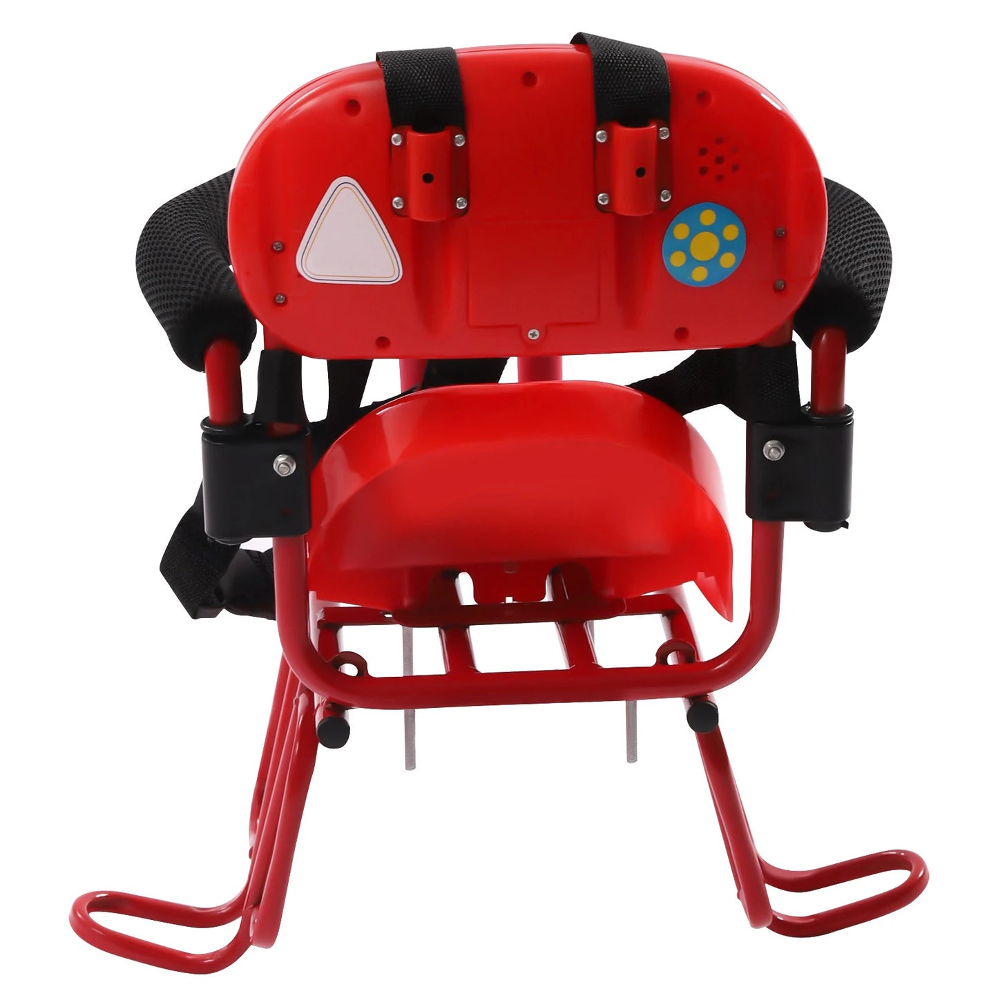 Rear Child Bike Seat Safety, Ages 6 Months - 6 Years Old Universal, Back Fenced Seat Red/Blue