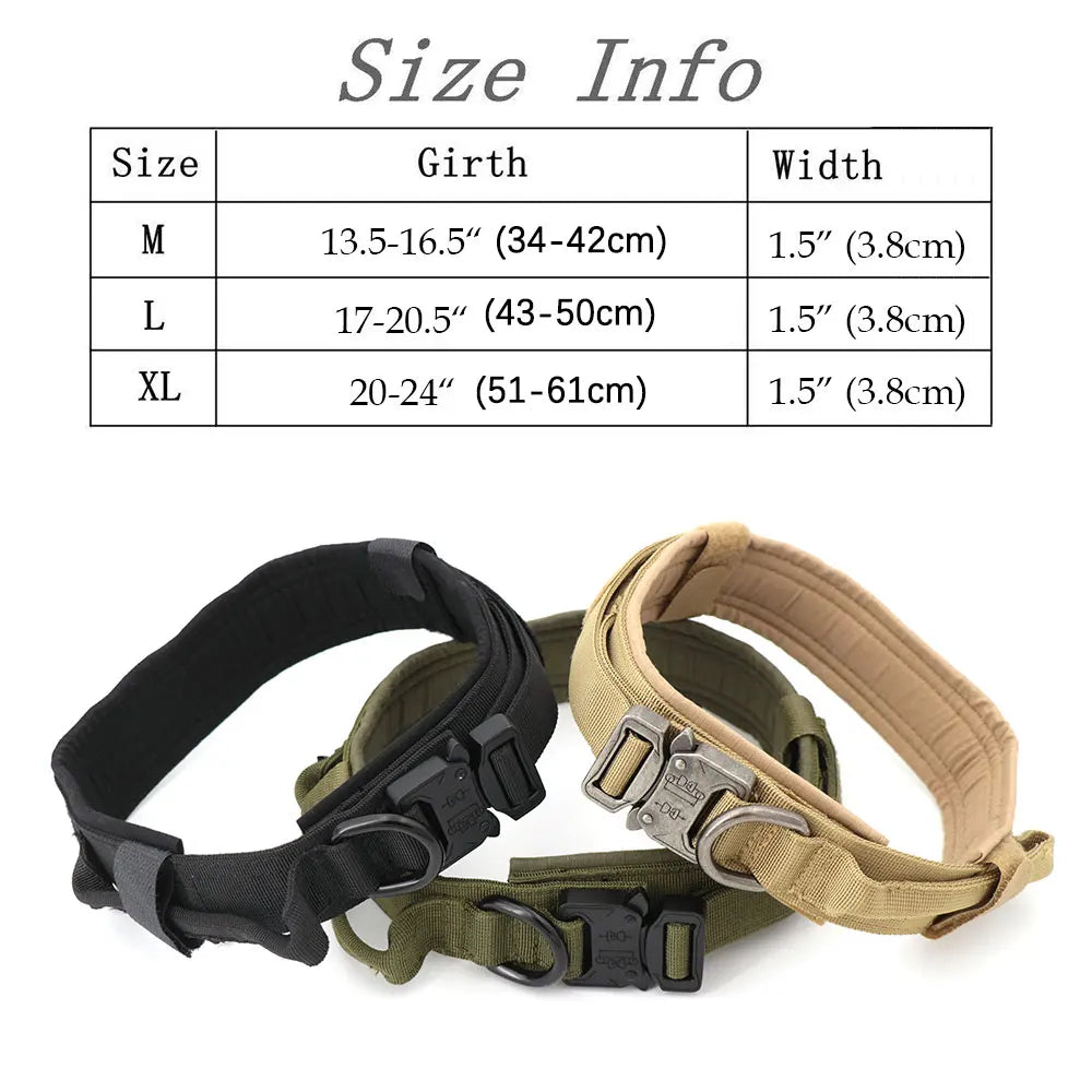 Dog Training,Adjustable,tactical Taining Pet Lead Collar Small /Big dogs
