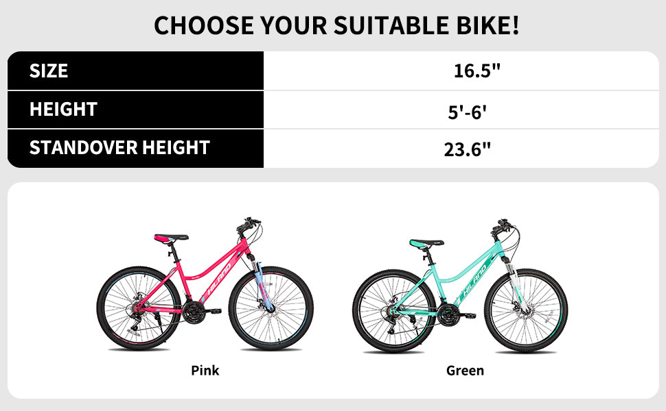 26 Inch Womens Mountain Bike, Step-Through Frame,Shimano 21 Speeds,Suspension Fork MTB Adult