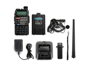 UV-5R+ Plus Two Way Radio, Long Range Rechargeable with Earpiece, Walkie Talkie,144-148 420-450MHz,