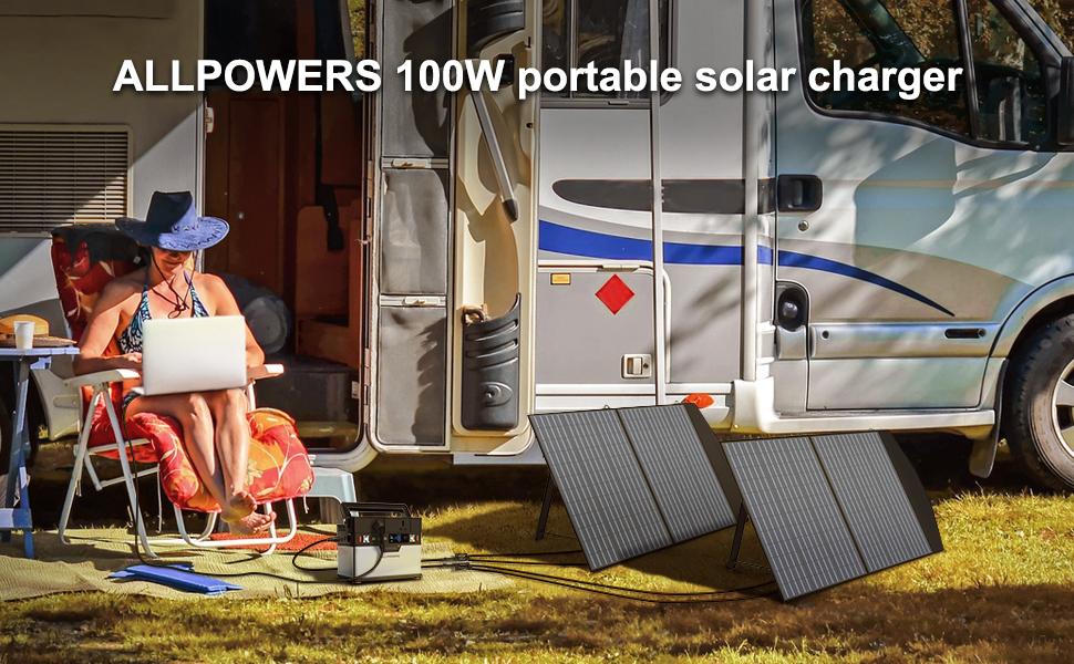 R2500 Solar Generator 2500W (4000W Peak), 2016Wh LiFePO4 Portable Power Solarpanel 4 AC Outlets