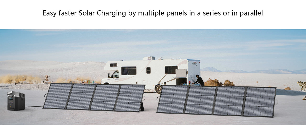 MHPOWOS 400W fold/Portable Solar Panel 31 V Charger,7 in 1 Solar Cable, Camp , Outdoor, Powerstation