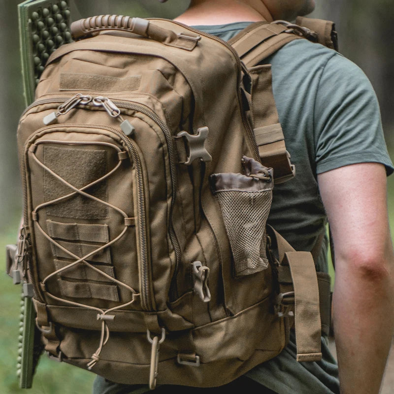 65L Outdoor Tactical Backpack Men's Outdoo Bag Large Capacity Military Army Bags Travelling Camping