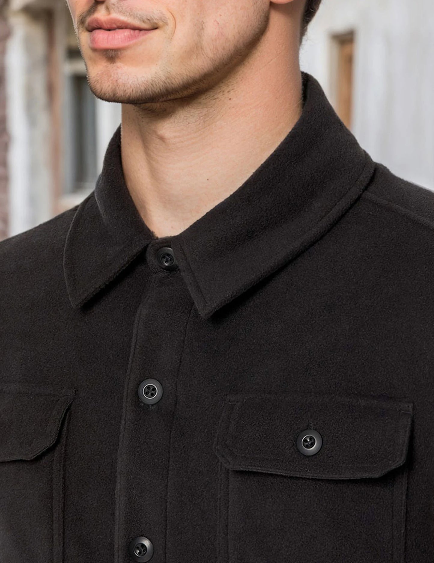 Men's Sherpa Fleece Jacket Button Down Winter Warm Hiking Fishing Outdoor Coat Casual Long Sleeve