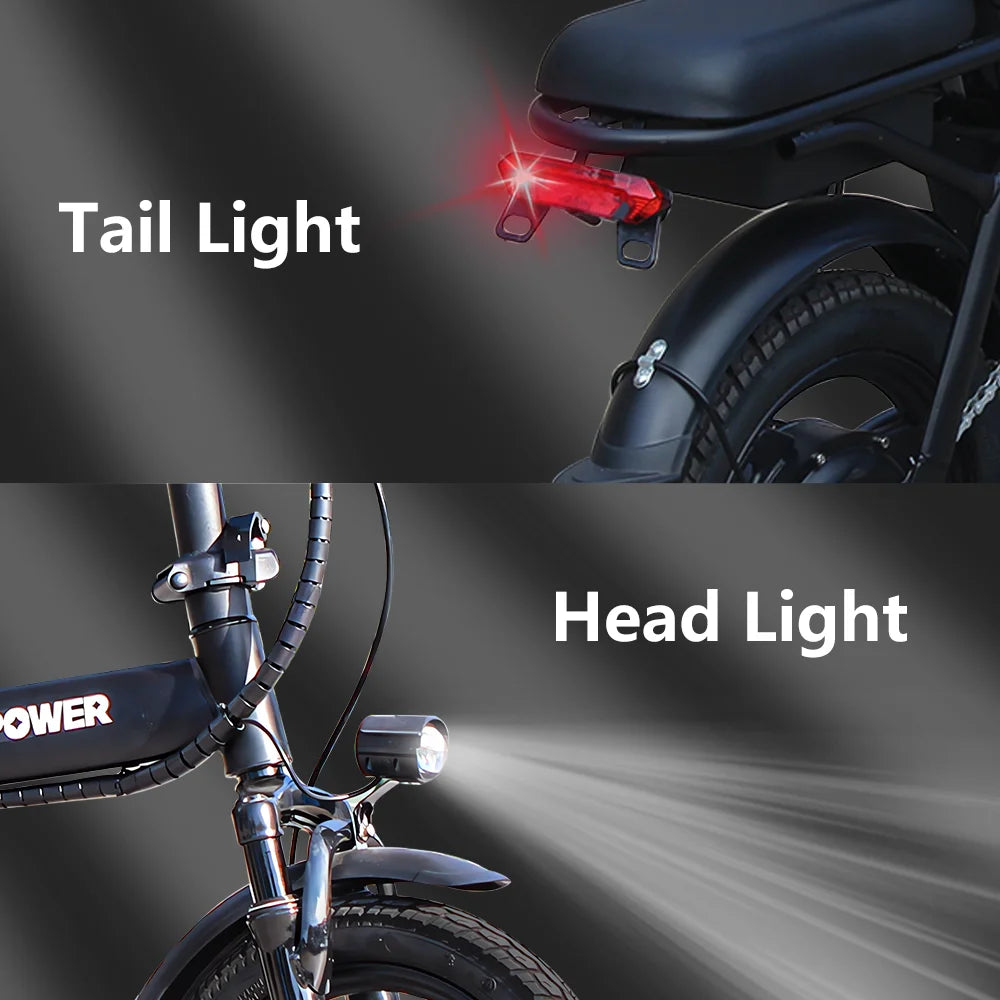 14 Inch Foldable E-Bicycle 400W Motor 48V 15AH Adult MiniSuitable for City Commuting Travel