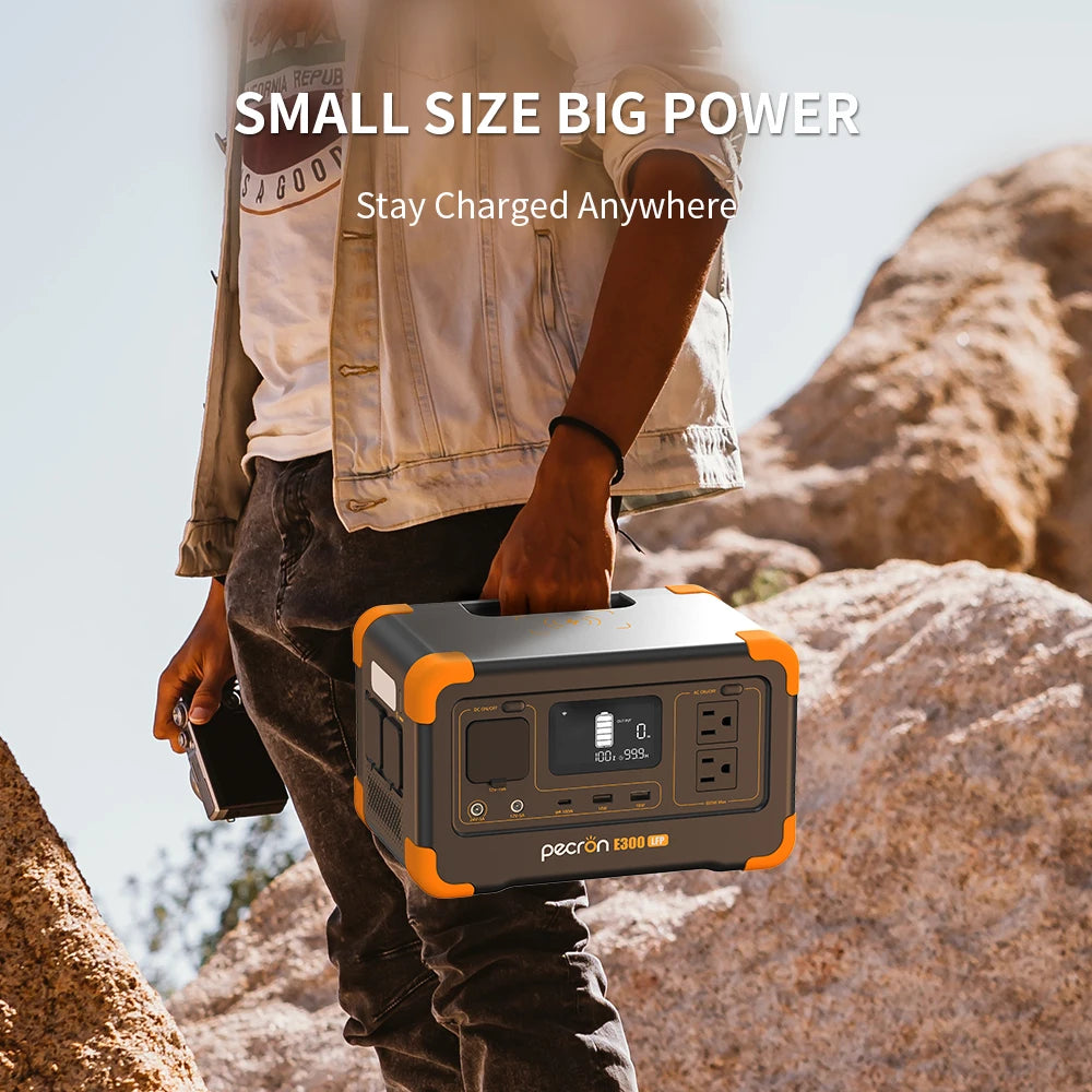 Portable Power Station with 100W Portable Solar Panel Pure Sine Wave 288Wh 600W Solar Generator