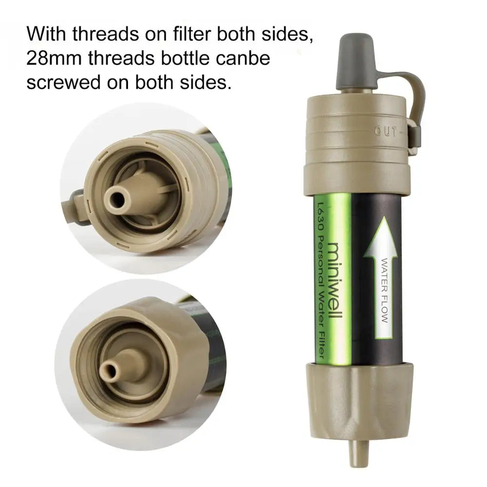 Lightweight 2000 Liters Filtration Capacity Outdoor Camping Hiking Emergency Supplies