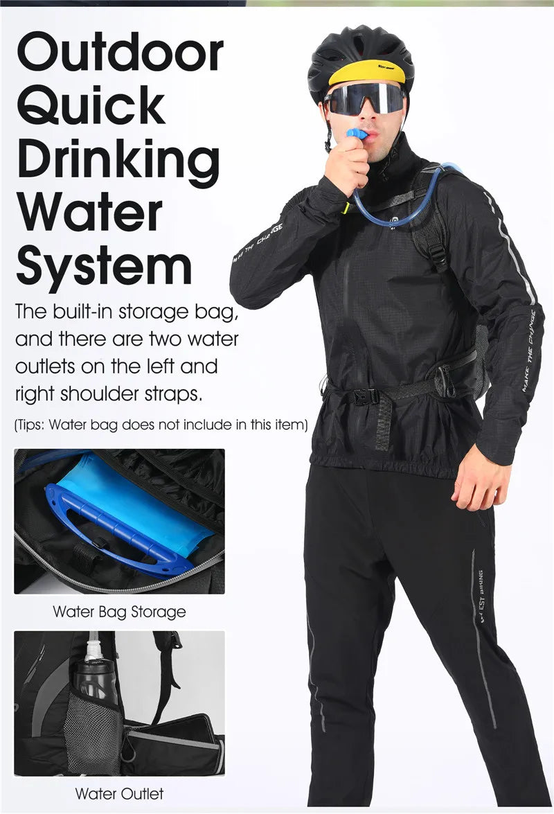 16L Cycling Hydration Backpack Waterproof Ultralight Mountaineering Hiking Travel Bike