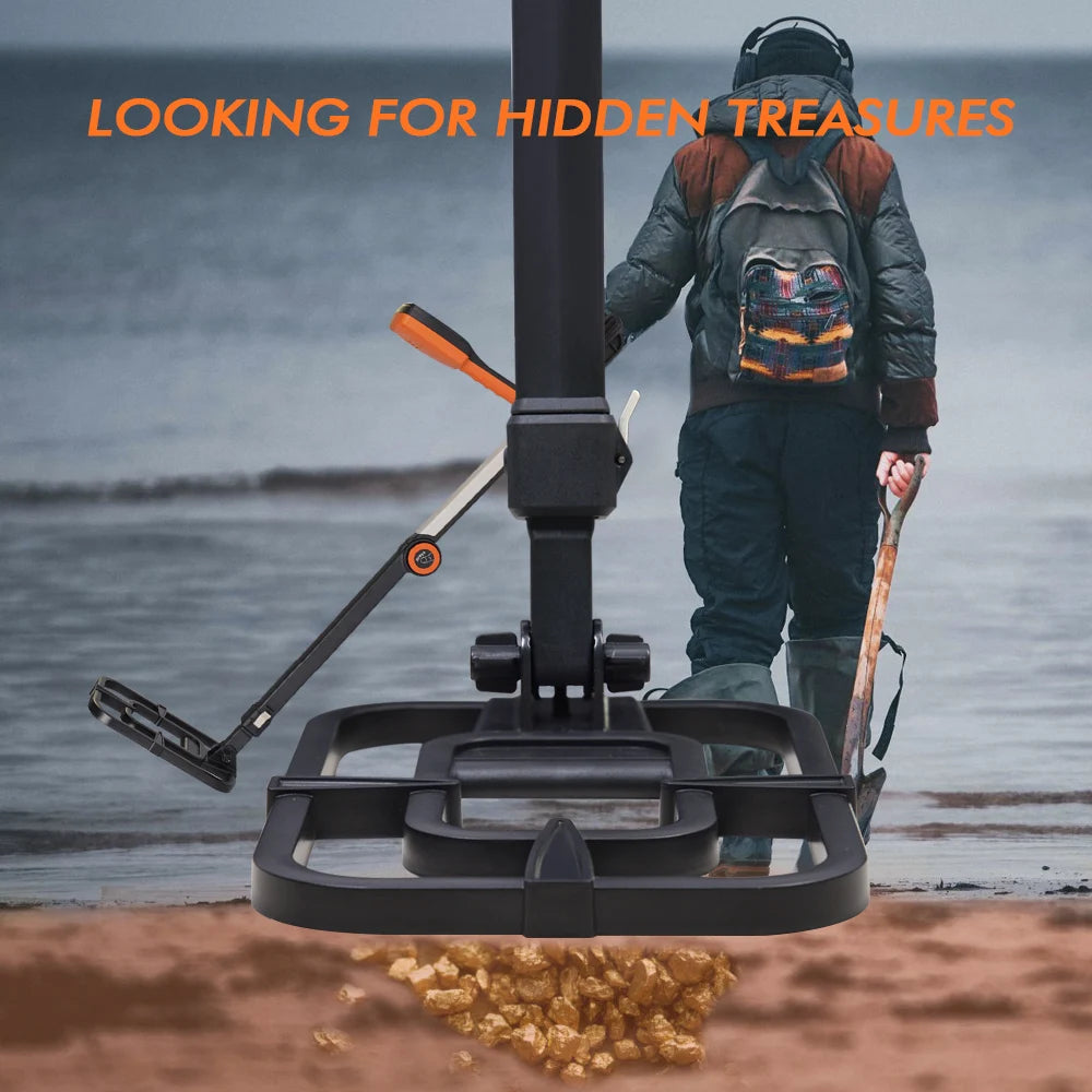 TX-630 Foldable Metal Detector Professional Wtrproof, Adjust, Fold Metal Detectors Accuracy Light