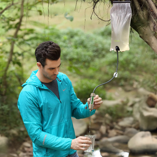 miniwell Outdoor Portable Gravity Water Filter System, Water Reservoir,hiking,camping,survival