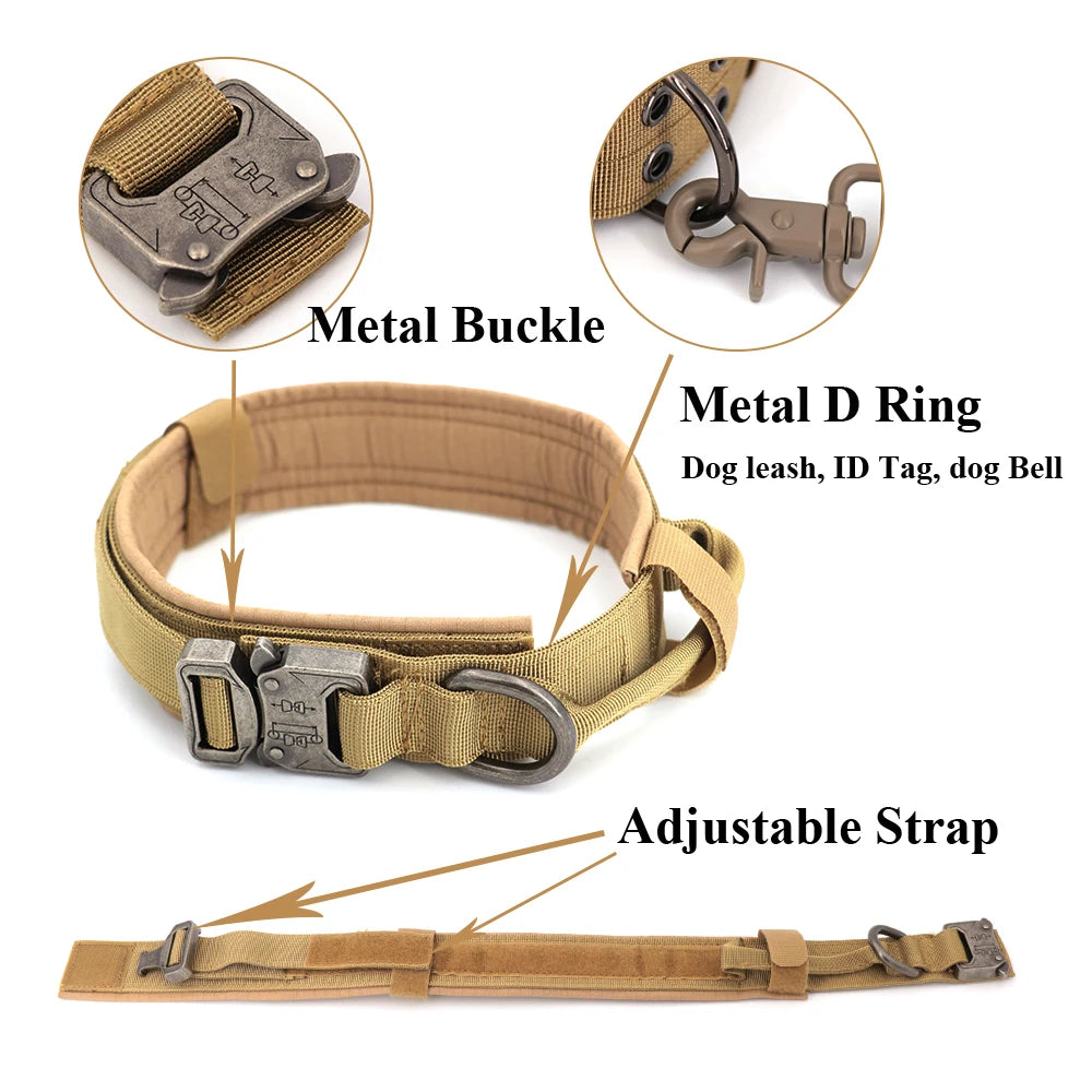 Dog Training,Adjustable,tactical Taining Pet Lead Collar Small /Big dogs