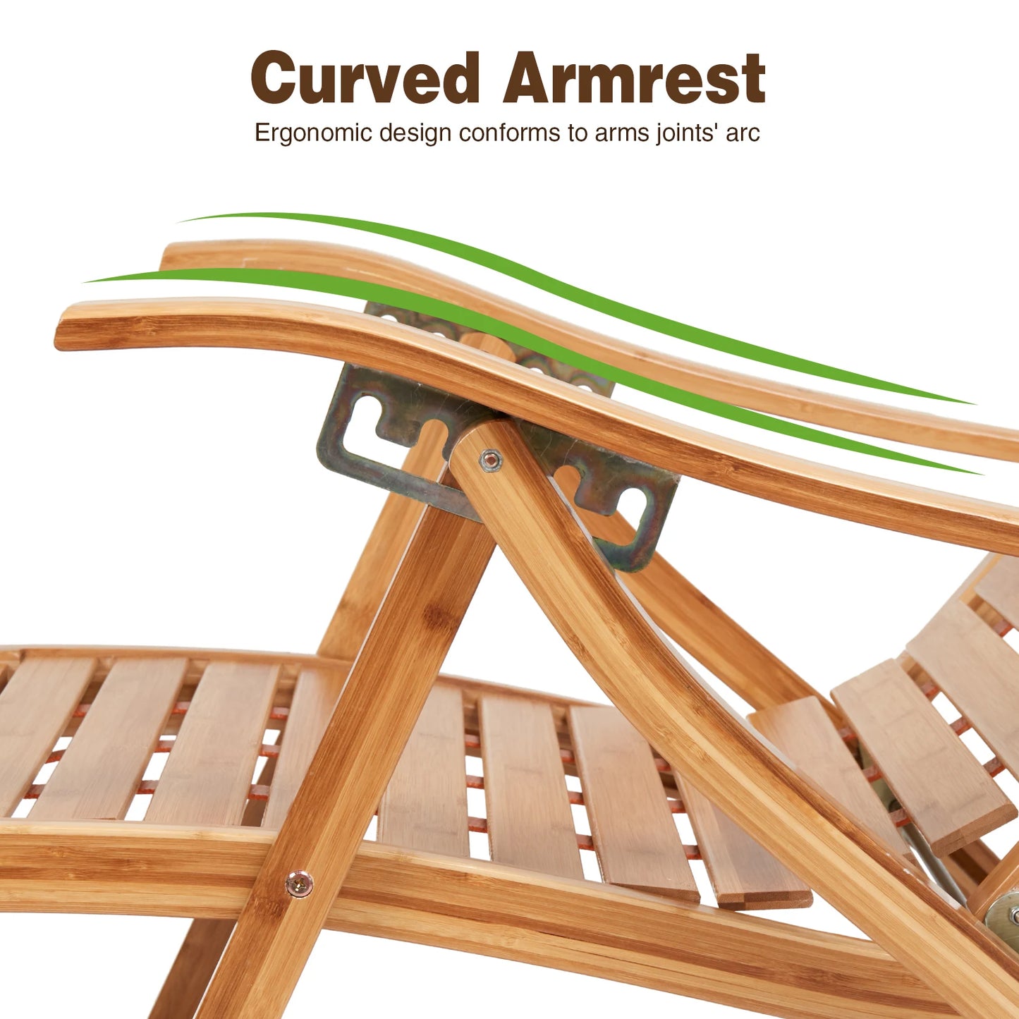 Heavy Duty Bamboo Rocking Chair Adjustable Lounge Recliner Leisure Living Room,covered deck