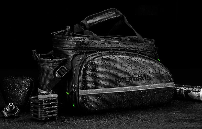 Carrier 3 In 1 Bicycle Trunk Bags Waterproof MTB Road Cycling 35L Travel Luggage Cargo Bags