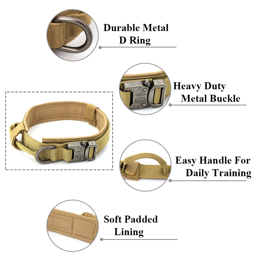 Dog Training,Adjustable,tactical Taining Pet Lead Collar Small /Big dogs