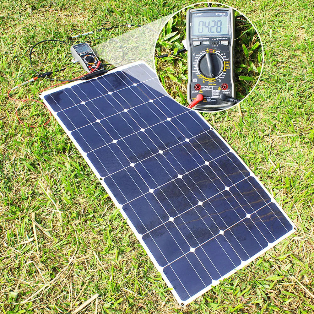 12V Flexible Solar Panel 600W 100W 200W 300W 400W 500W Bendable Waterproof Monocrystalline RV Boat