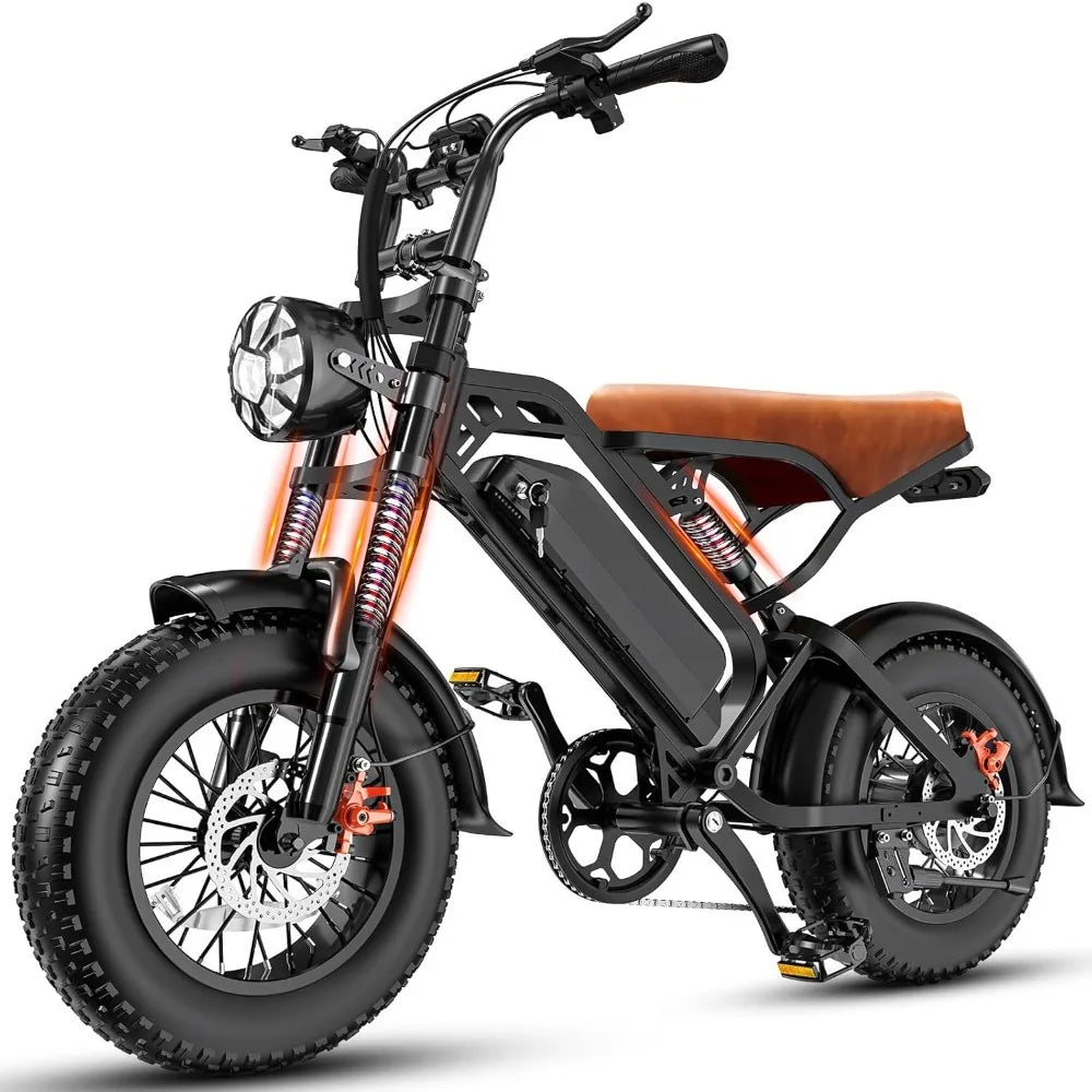E-Bike Adults: 1200W Peak Power,28MPH, 48V 18Ah Removable Battery, 35-Mile Range, 500LBS Load