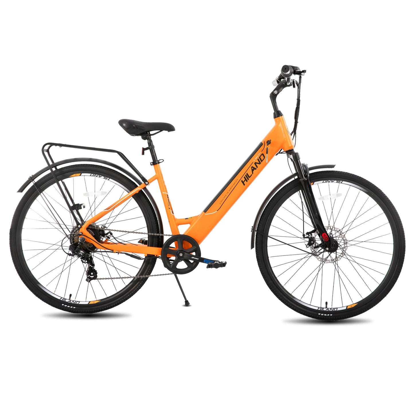 Electric road bike, detachable lithium battery,Including shelves, 250W, with LCD display