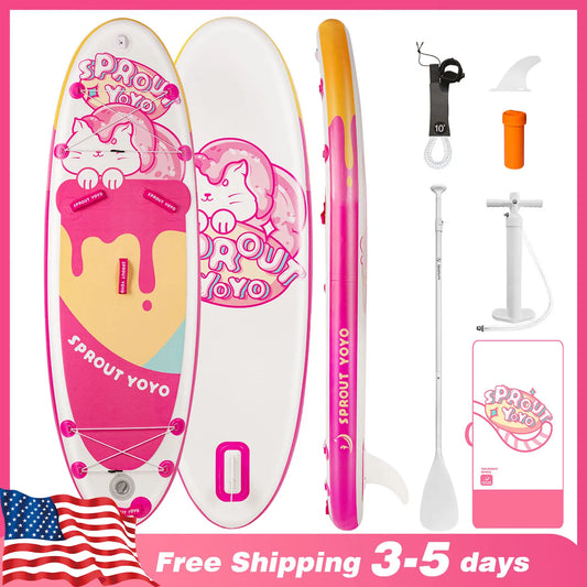 Kids Stand Up Paddle Board, Inflatable SUP Accessories, Wide Stable Design.