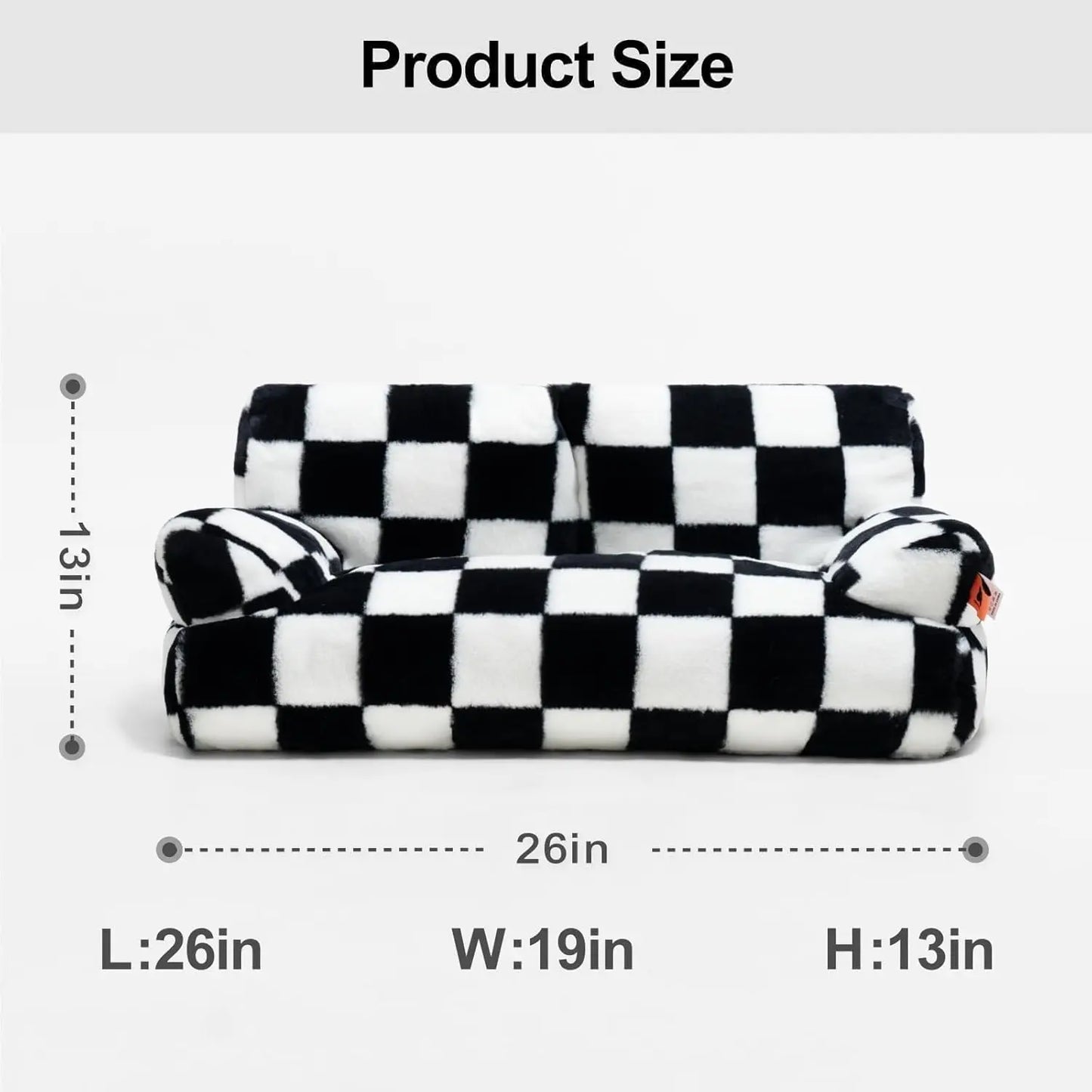 Pet Couch Bed 26×19×13 Inch WashableBeds for Medium Small dogs