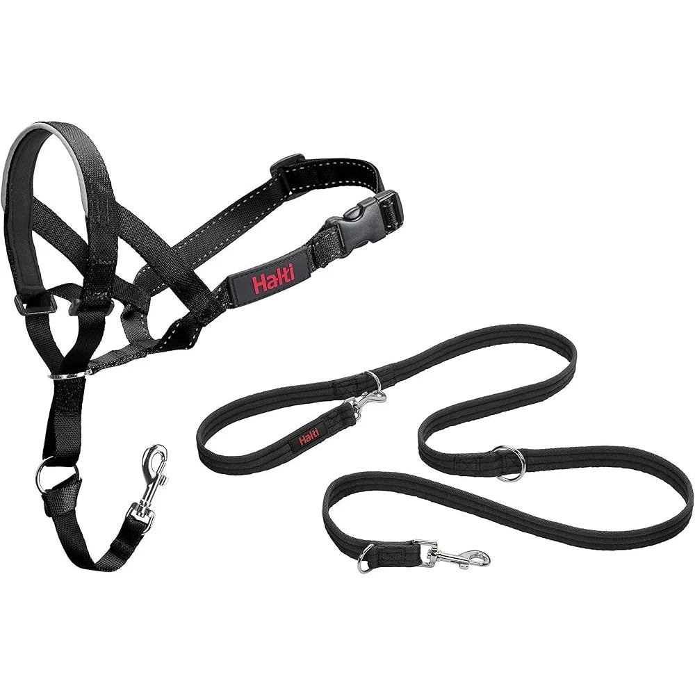 Headcollar Size 3 Dog Leash Large Pack No Pull Training Control Reflective Safety Nylon Comfort