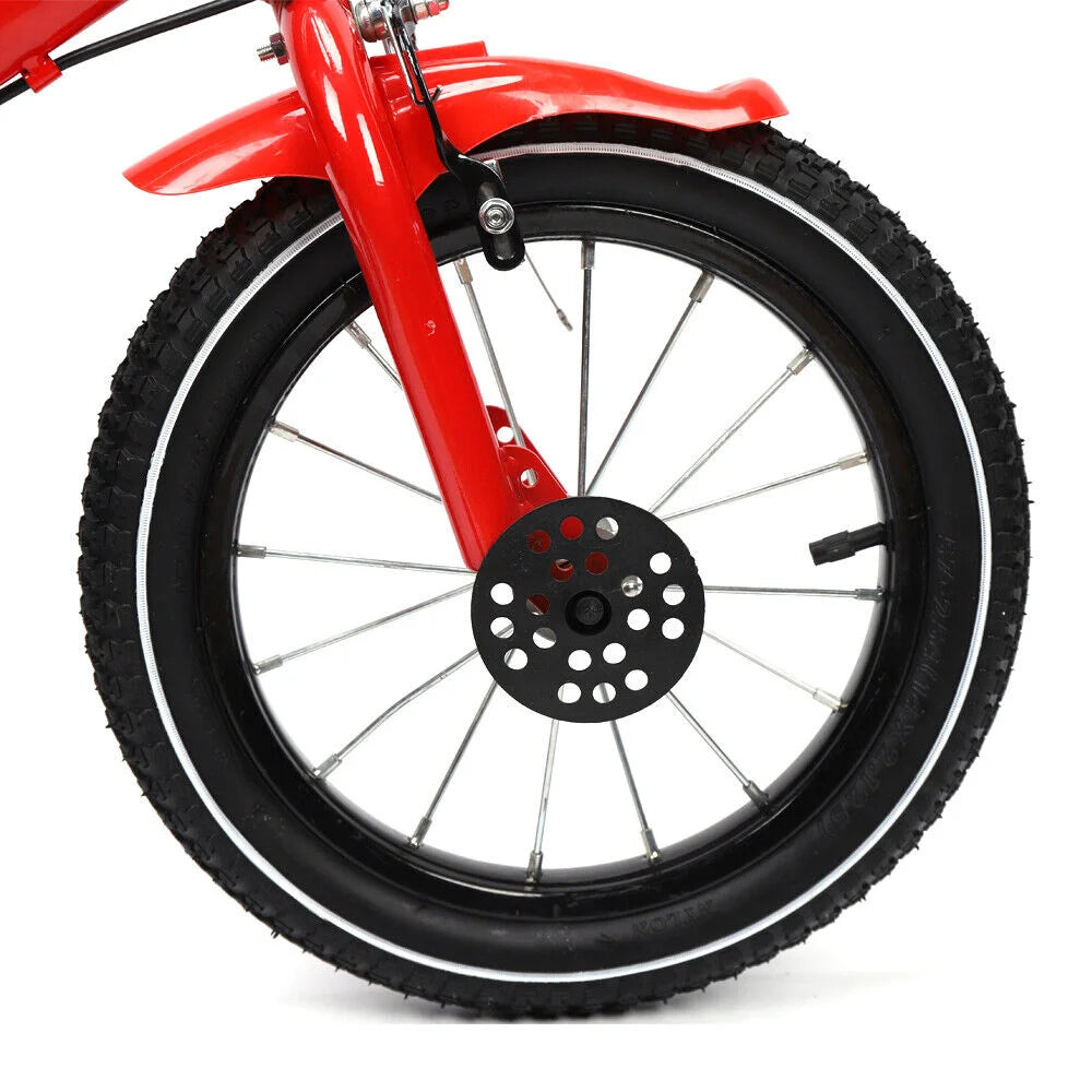 14 Inch Bike Boys Girls Bicycle Student Bike for 2-11 Years Kids Bike White/Red/Blue/yellow