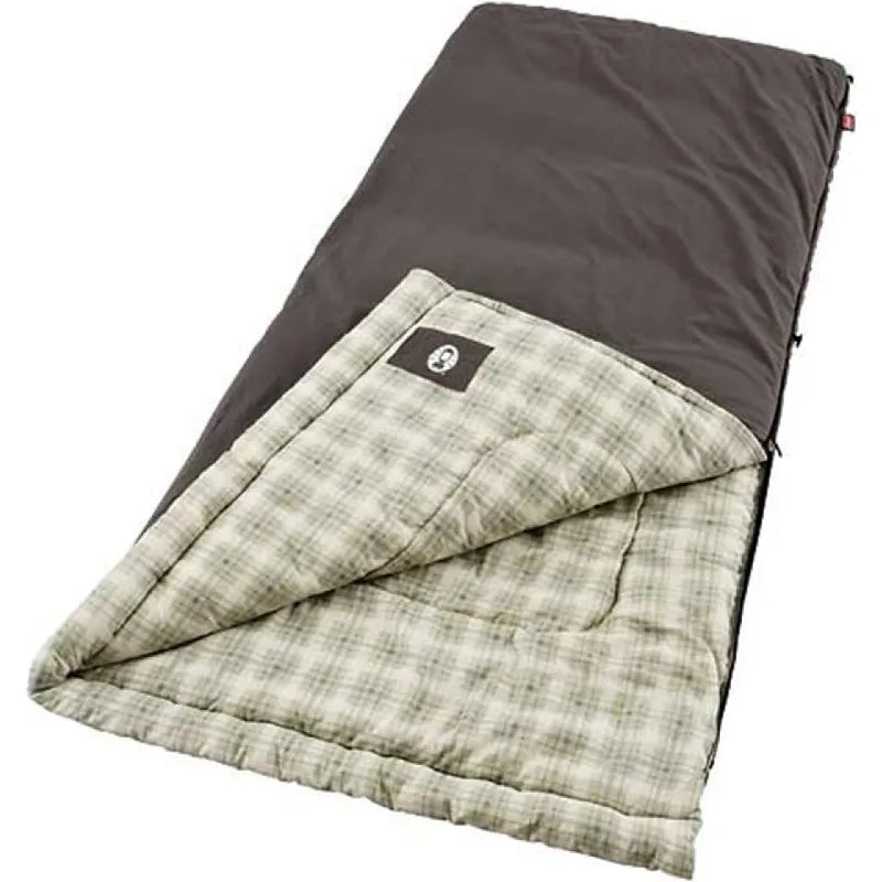 Coleman Heritage Big & Tall Cold-Weather Sleeping Bag, 10°F Camping Adults, Comfortable