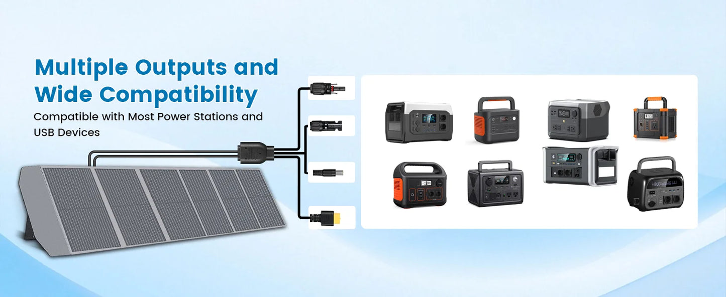 400W / 200W / 100W / 54W / 36W / 21W Solar Charger,Portable Waterproof Fold Solar Panel Camping RV