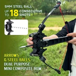 18-Shot Steel Ball Recurve Bow - Dual Shooting/Archery Outdoor Hunting & Competition