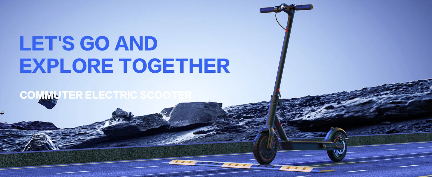 350W Foldable Electric Scooter Adults Teens,Explosion-proof Tires,Dual Brake System,Lightweight
