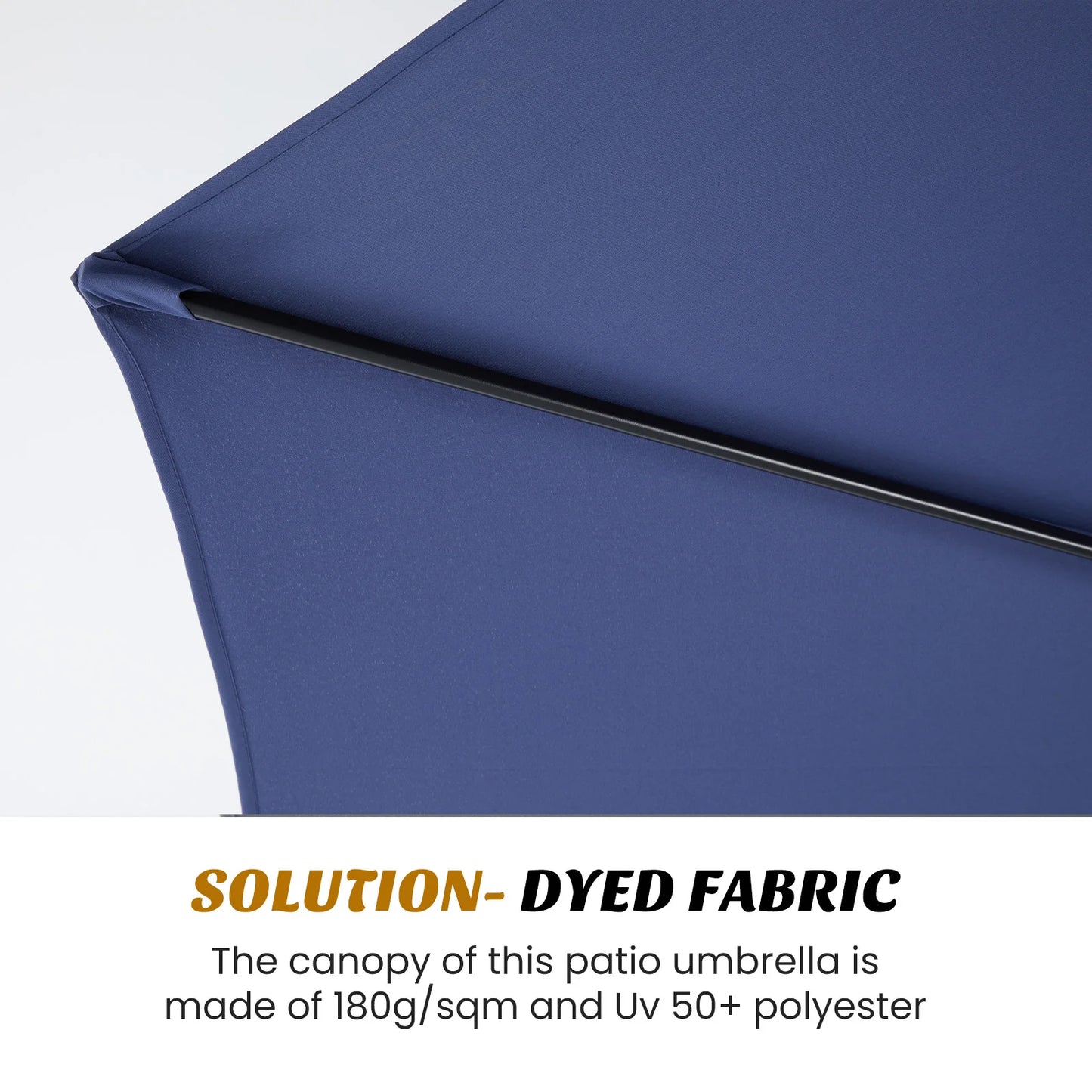 10FT Outdoor Patio Umbrella Hanging Cantilever,Easy Tilt Adjust,UV Protection 8 SturdyRibs yard deck
