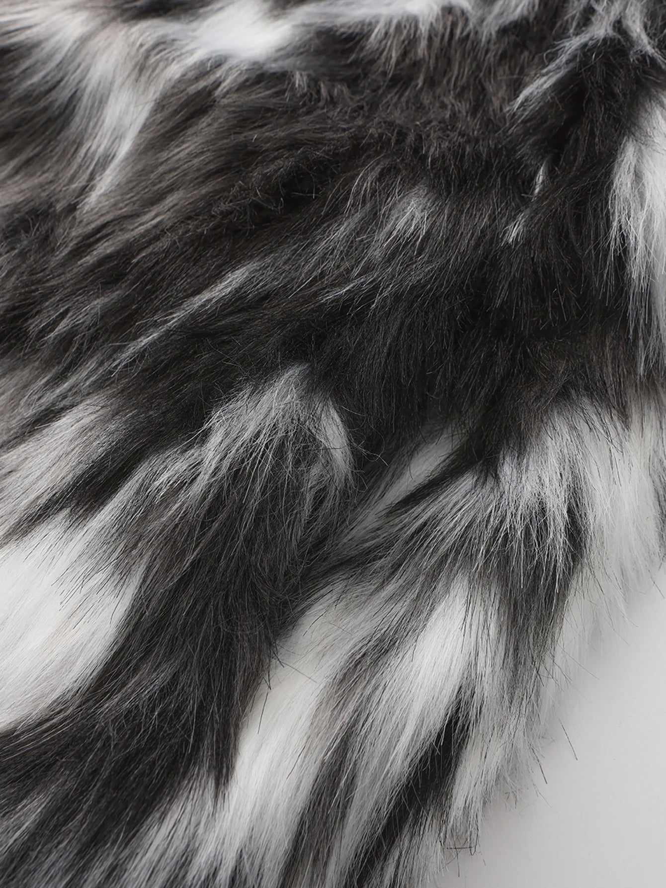 Men`s Luxury Faux Fur Hoodie Vest Long Coat Sleeveless Fluffy Warm Plush Overcoat,Pockets &Hood