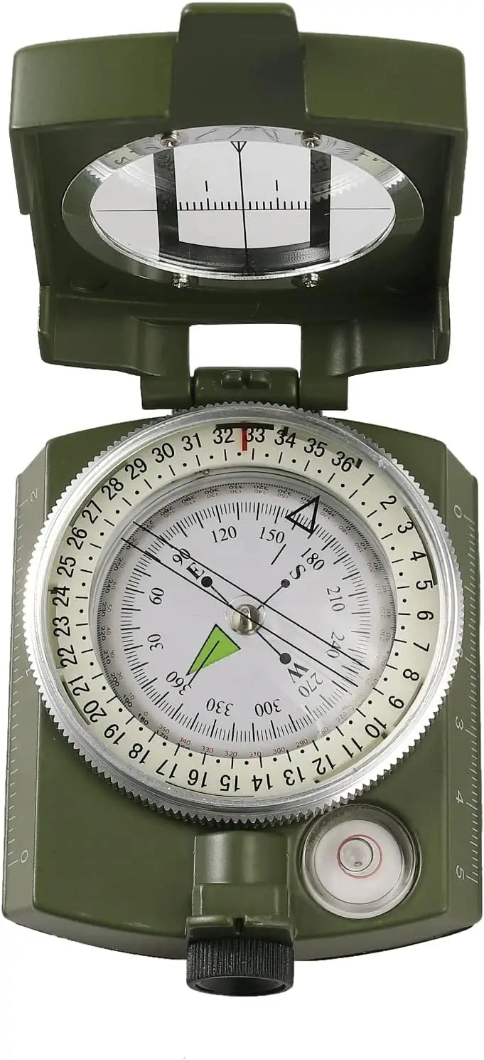 Compass, Military, Waterproof, Sighting, Bubble Levels, Carrying Bag, Hiking, Climbing, Biking.