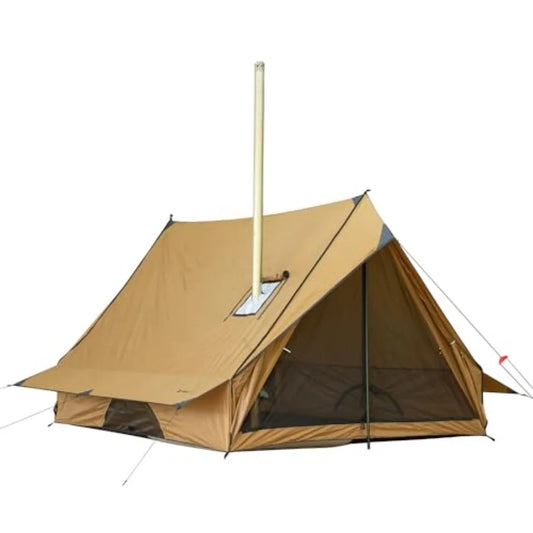 Camping Hot Tent Cabin Tent Chalet 70 Pro Portable, Stove Jack and Two Poles for 2-3 Person Hiking