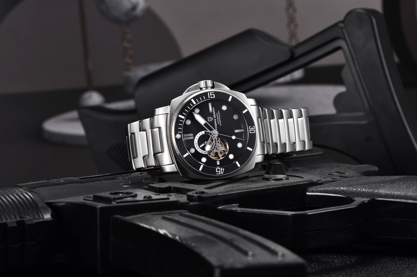 PAGANI Men's Mechanical Watch - Sapphire Crystal, Stainless Steel, Waterproof Stylish Wristwatch