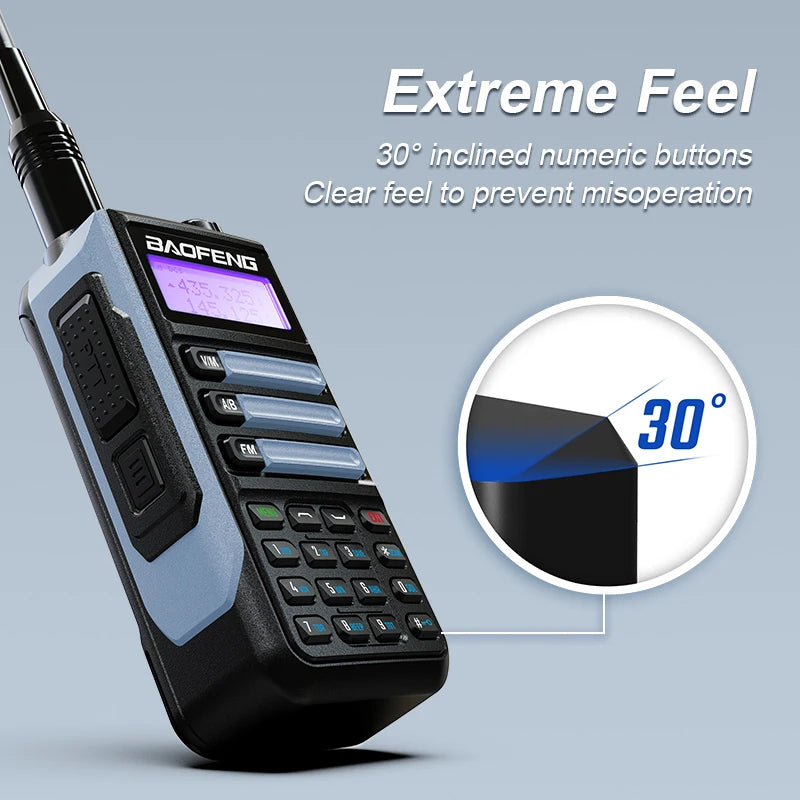 Waterproof Walkie Talkie Dual Band High Power Radio Dual Band Vhf Uhf CB Ham Radio Long Range