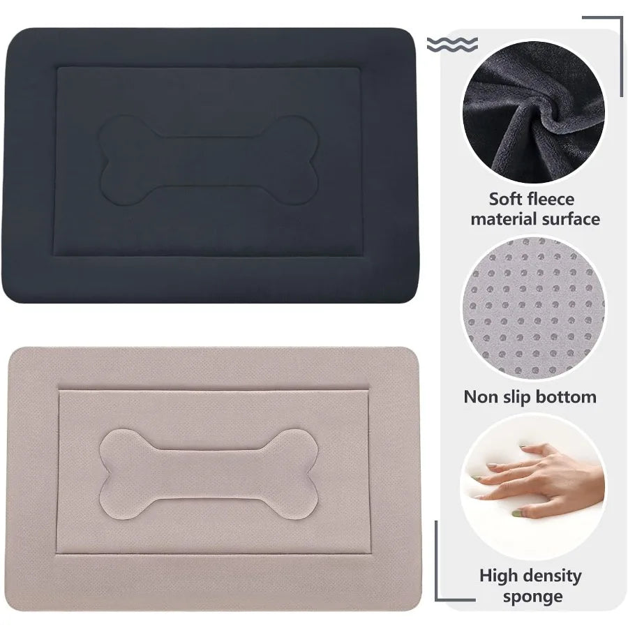 Dog Bed Soft Dog Crate Pad, Medium Large Dogs 36 in NonSlip Bm Washable  Pet Beds Cat Bed Kennel