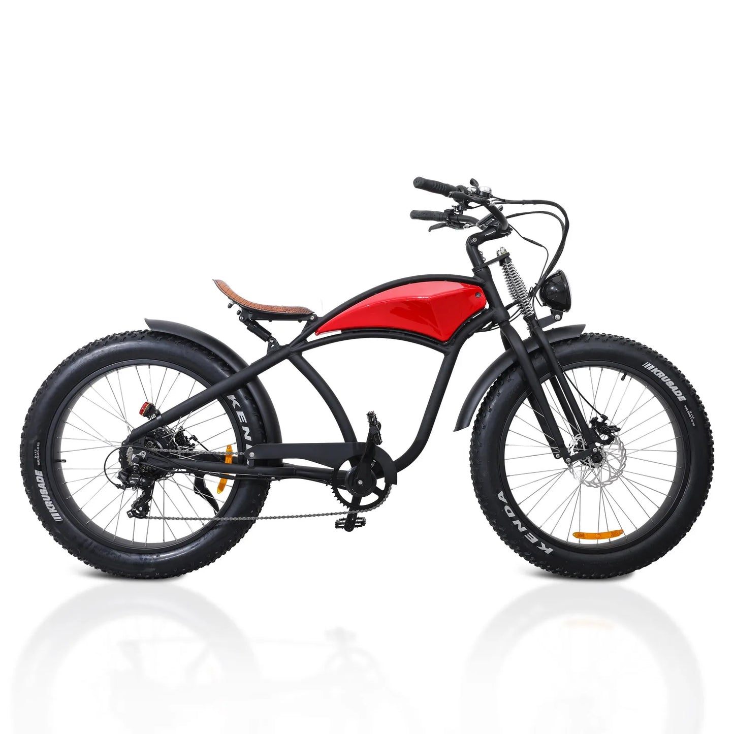 Electric Mountain Bike, 750W 31MPH Class 3,48V 15Ah 37Mile Fat Tire Bicycle, Dual Suspension 7-Speed