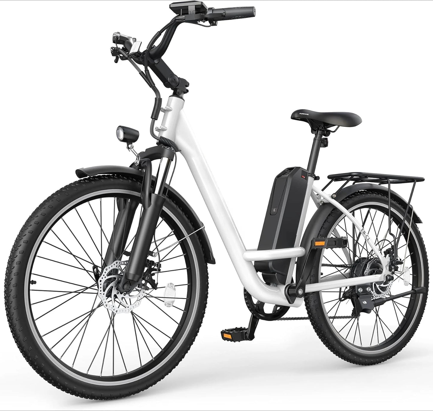 Electric Bike, 1000W Peak 48V Removable Battery, Adjustable Stem, Front Suspension,7 Speed, 26"