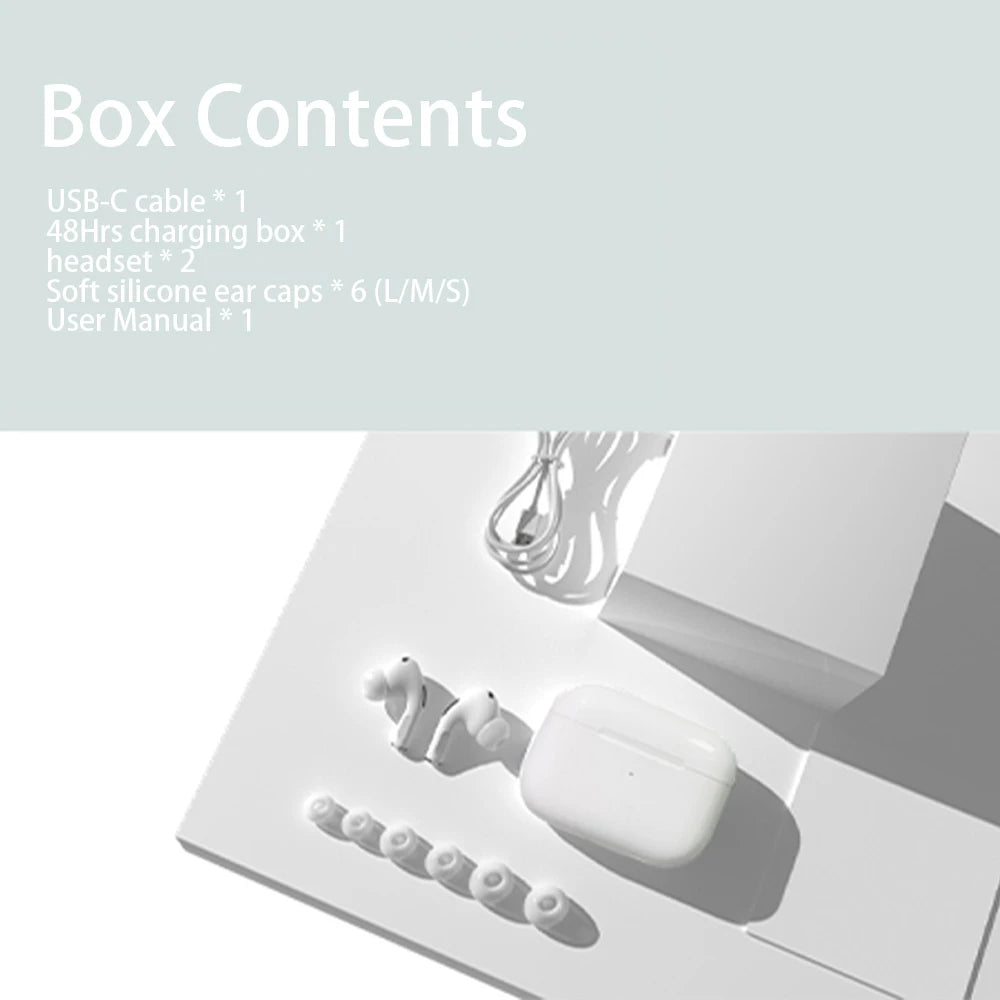 PRO 3 wireless Bluetooth earphones, heart rate monitor, ANC noise cancel microphone, stereo audio