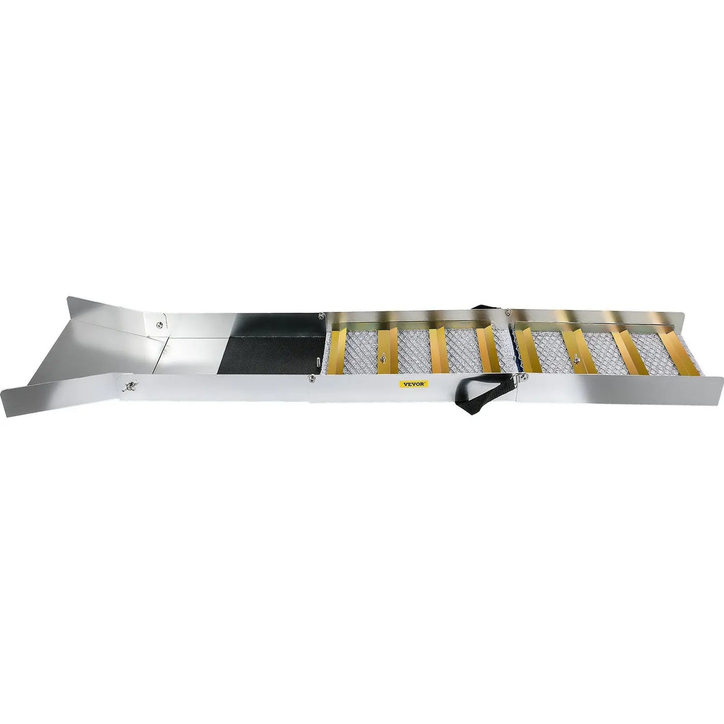 "50" Folding Sluice Box – Aluminum w/ Miner's Moss for Gold Prospecting (Portable & Lightweight)."