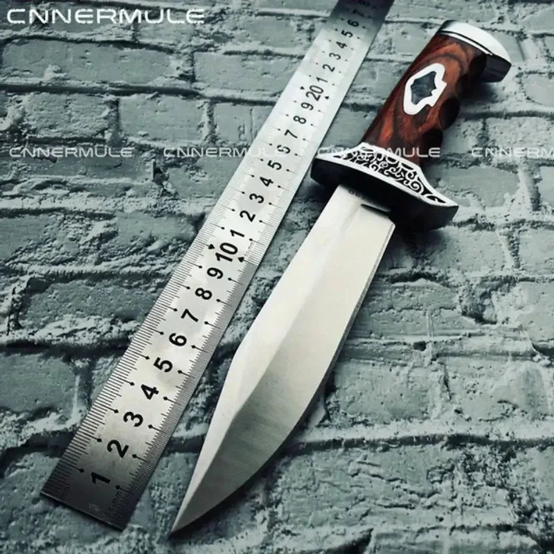 Field High Hardness Sharp Tactical Knife Rope Handle Small Straight Wilderness Survival Non-folding