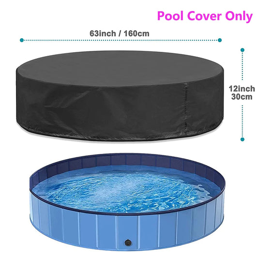 Dog Swimming Pool & Pool Cover Portable Plastic Grooming Tub scratch Resistance