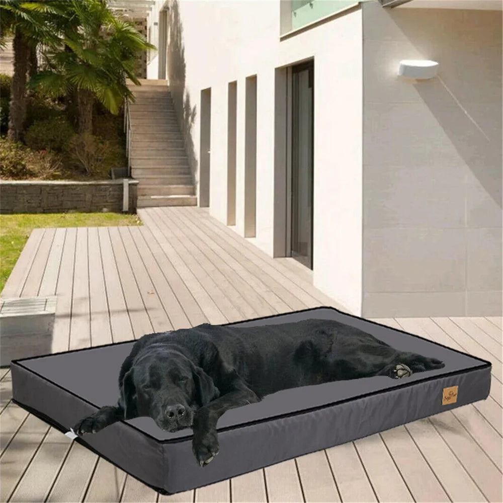 Large Orthopaedic Waterproof Cushion Pet Mattress 2 In 1 Pet Dog Crate Bed with Removable Cover