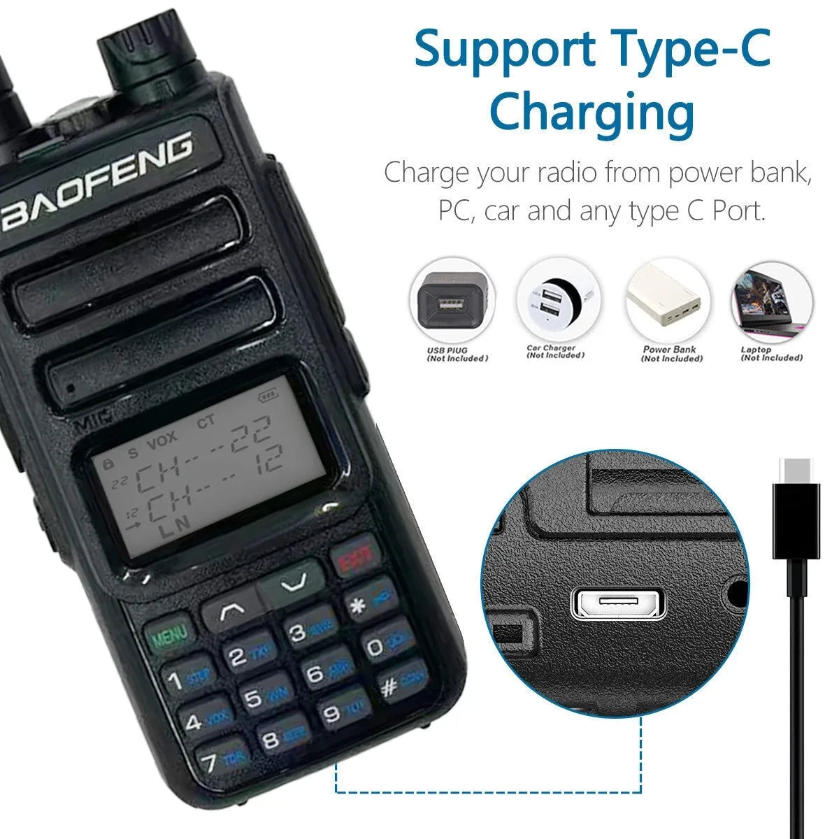 TH 15S Ham Handheld Radio 5w Uhf Vhf Two Way Radio Long Range Handheld Dual Band Walkie Talkie
