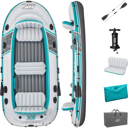 Hydro-Force Inflatable Raft Set;Inflatable Boat, Kids and Adults | Great for Ponds, Lakes, Rivers