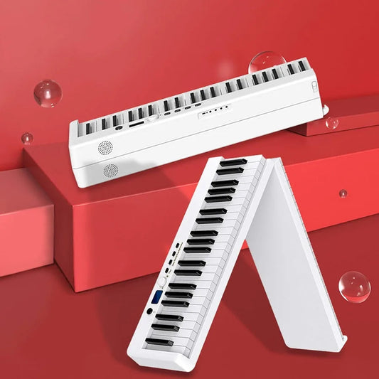88 Key Foldable Electronic Piano, SemiWeighted Keys, Music Practice/Performance Portable Digital