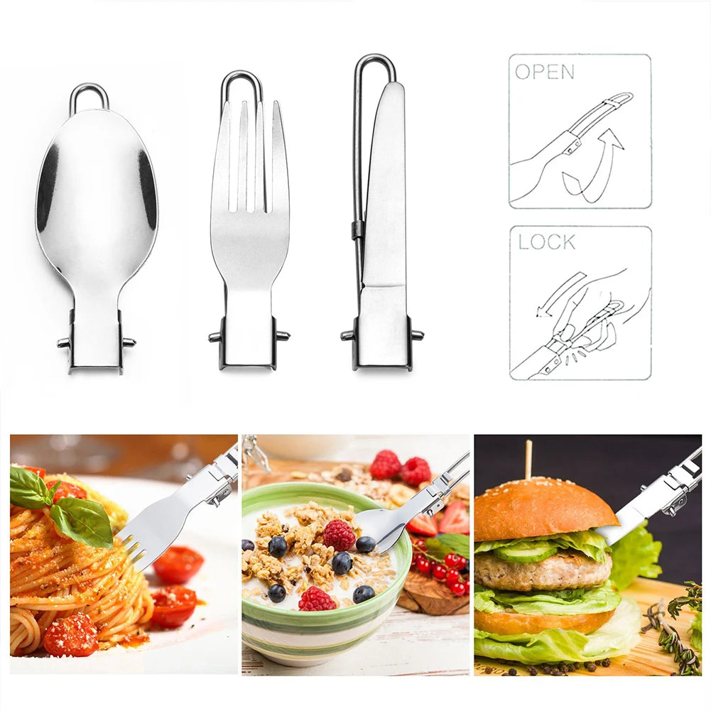 Portable Camping Cookware Stove Kit For Backpackers