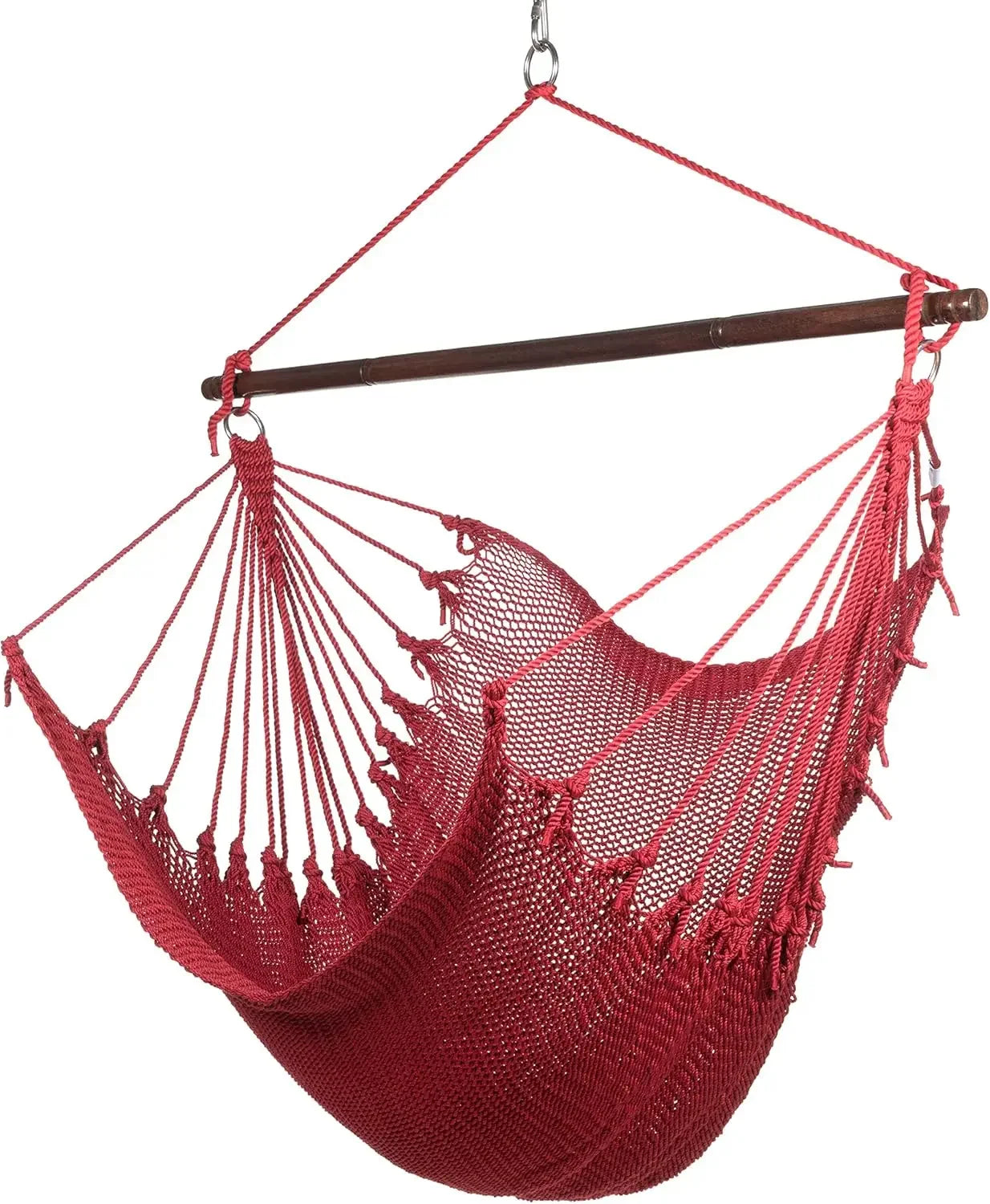 Jumbo Caribbean Hammock Chair with Footrest - 55 inch - Soft-Spun Polyester