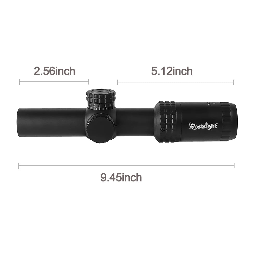 1-5X24 Tactical Optical Rifle Scope Red and Green Illuminated Reticle HScope Ar15 Sight