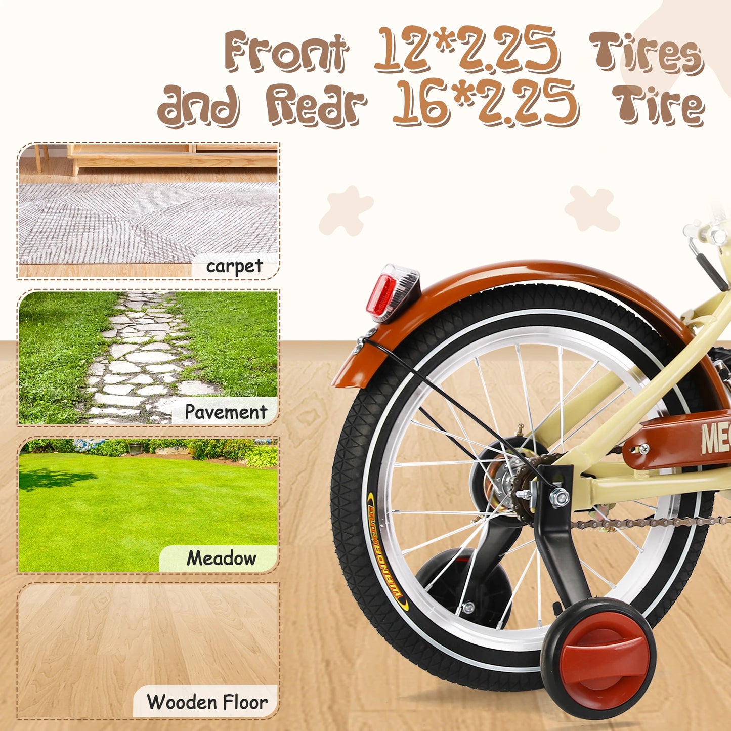Foldable Tricycle for Kids Ages 6-12 Cargo Bike Pet Bike Reverse Tricycle  Parent-Child Bike